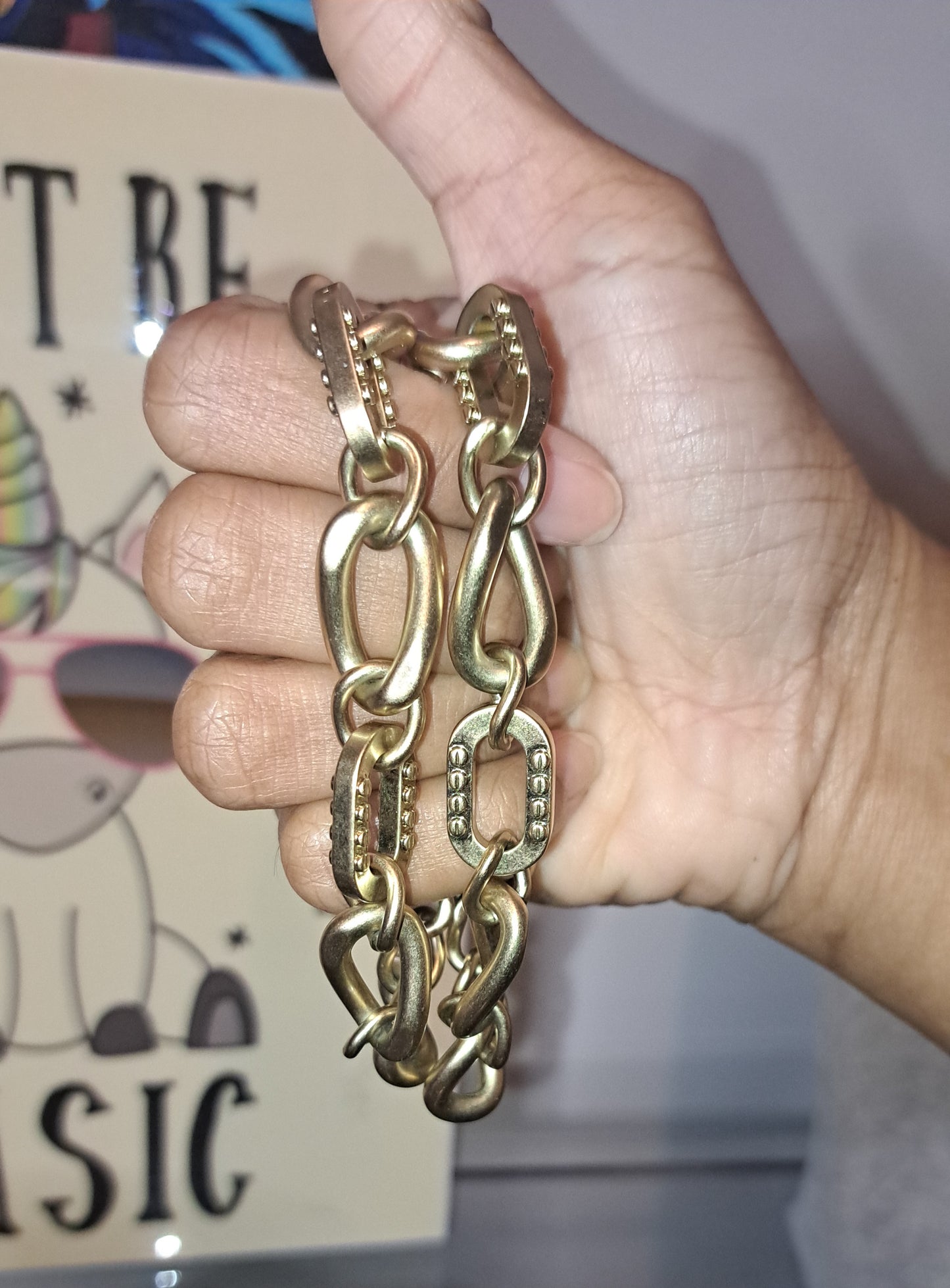 Nwt JewelMint Brushed Gold Chainlink Adjustable Bracelet 8in (2 Available) *SOLD SEPARATELY*