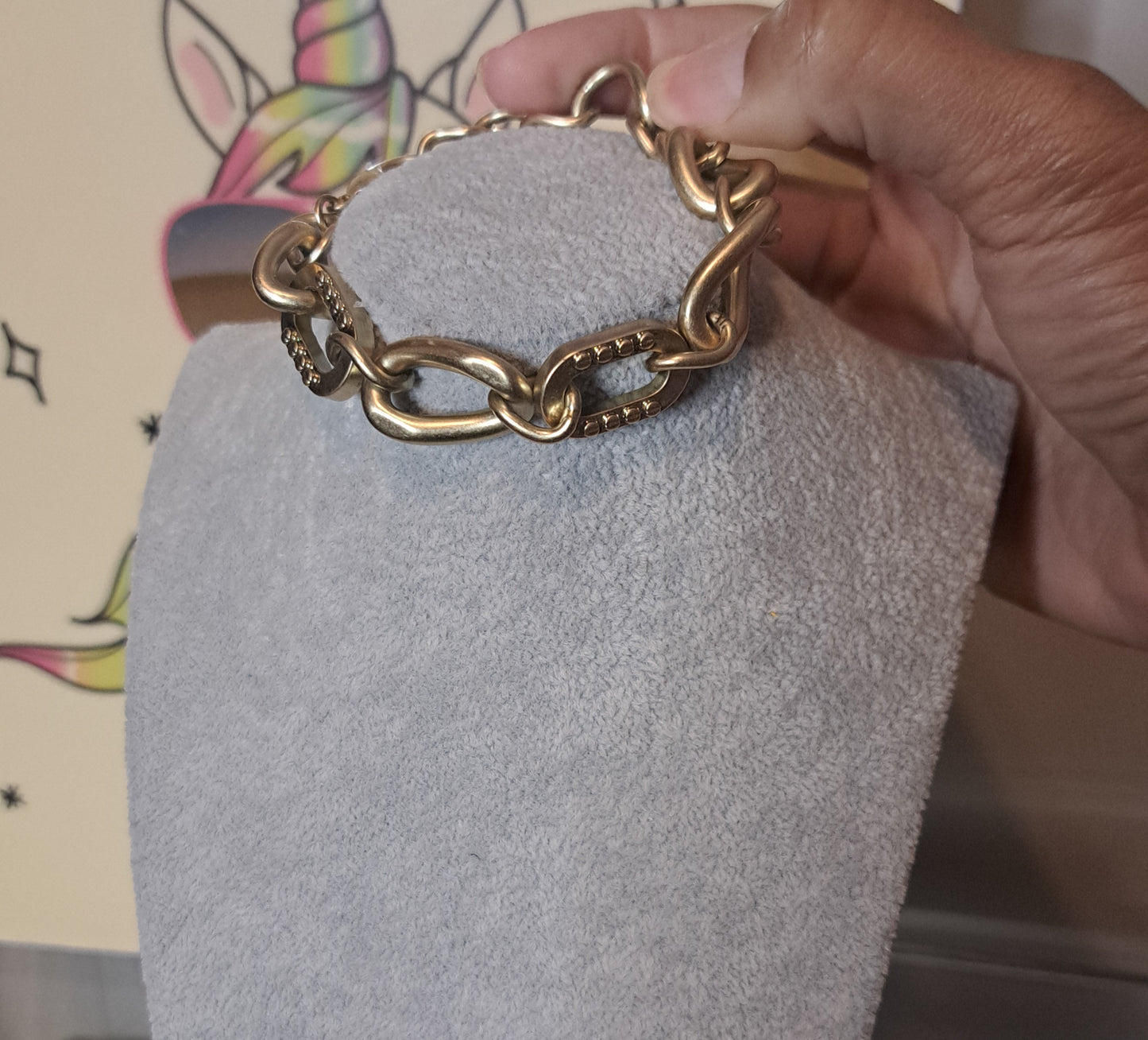 Nwt JewelMint Brushed Gold Chainlink Adjustable Bracelet 8in (2 Available) *SOLD SEPARATELY*