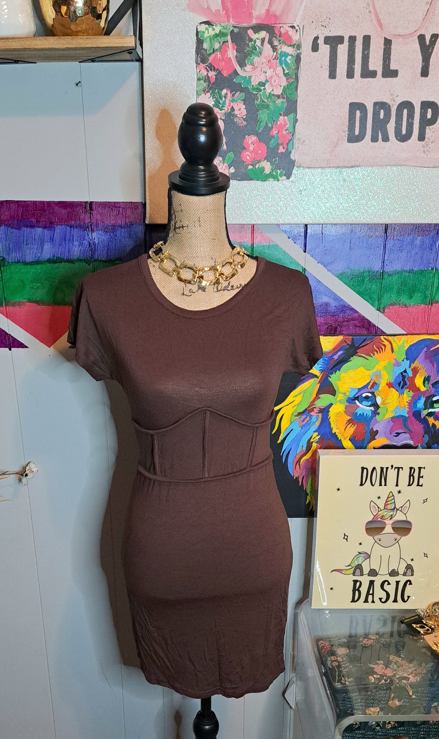 Nwot Chocolate Bodycon Corset Dress (Multiple Available)