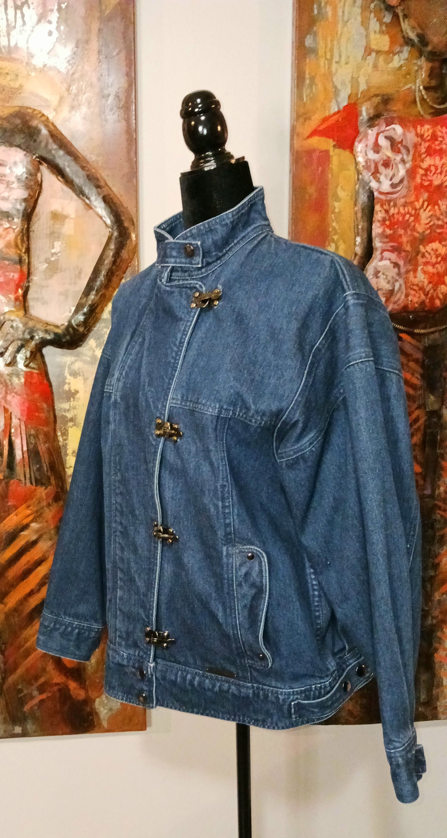 Vintage Gloria Vanderbilt Denim Jacket SZ Large